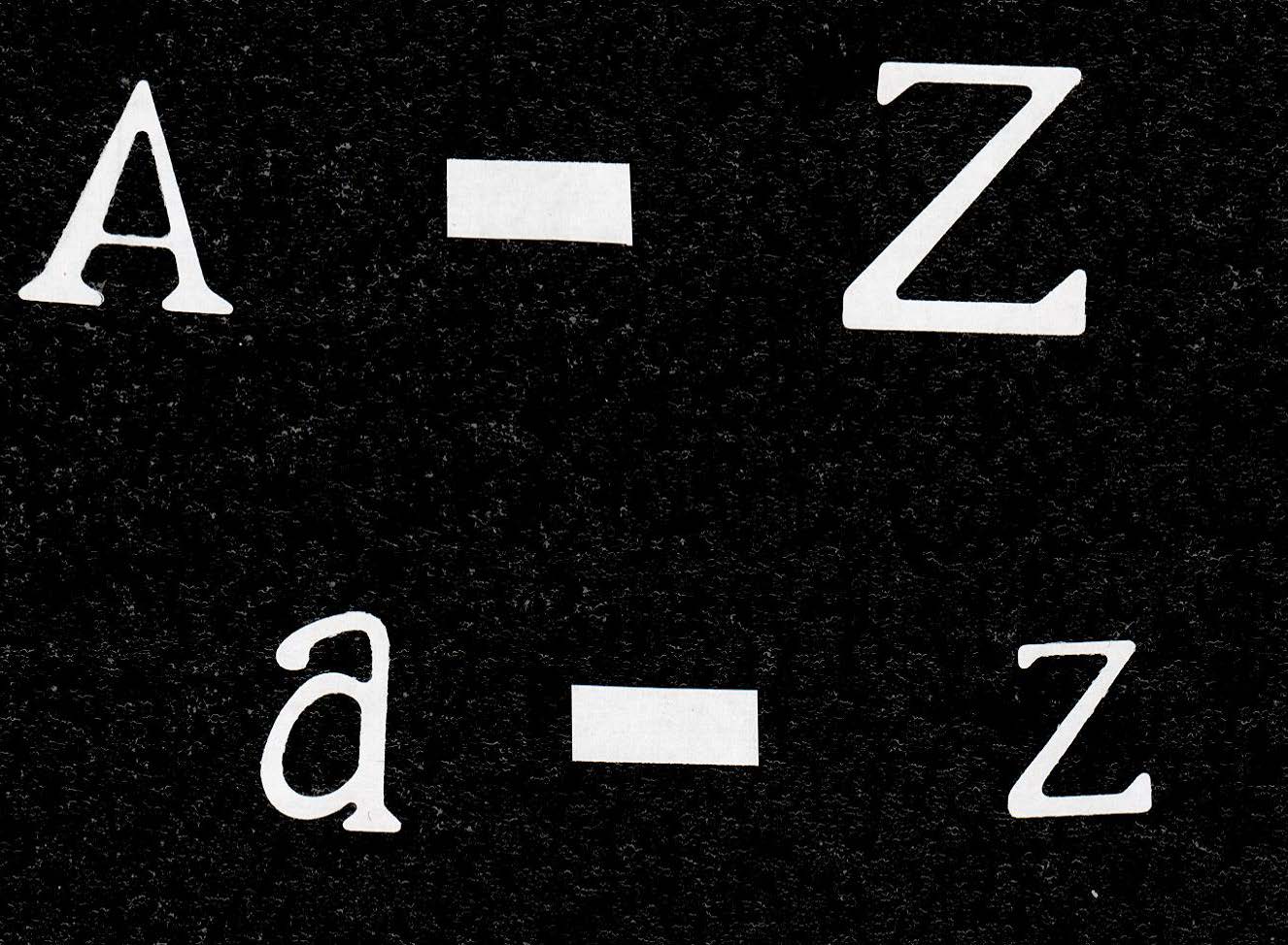 SIZZIX: Night and Day Font